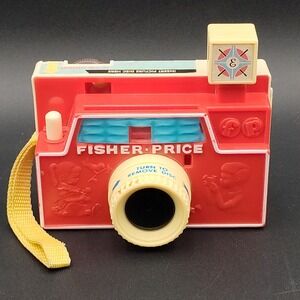 VTG Fisher-Price Disc Camera Toy Changeable‎ Picture Capable Great B32.1E1073